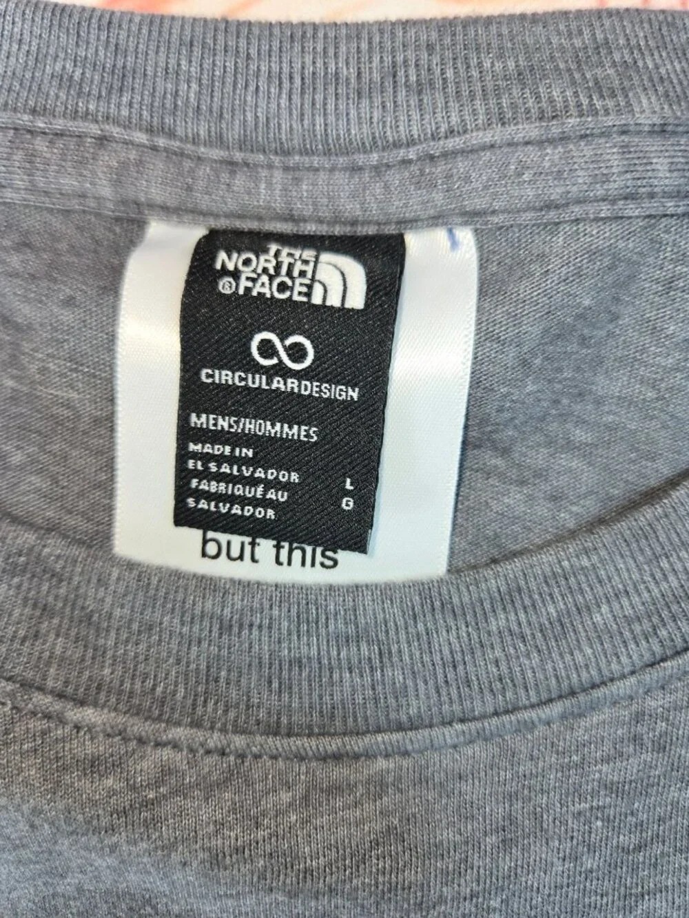 The North Face Gray L/S Crew Shirt Large
